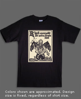 R'lyeh Rising - Cthulhu woodcut shirt
