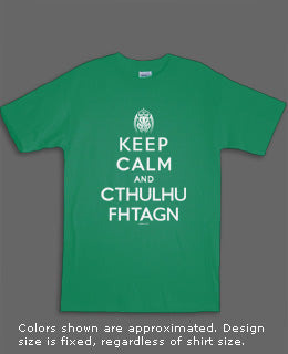Keep Calm and Cthulhu Fhtagn t-shirt