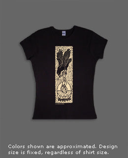 Raven woodcut shirt