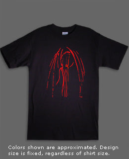 Red Cthulhu shirt