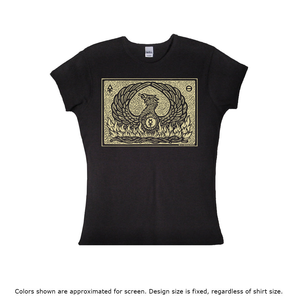 Phoenix Woodcut print shirt