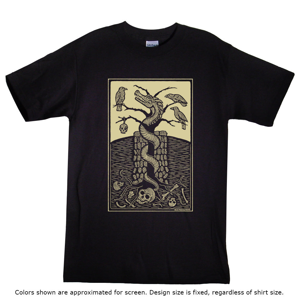 Wyrm woodcut shirt