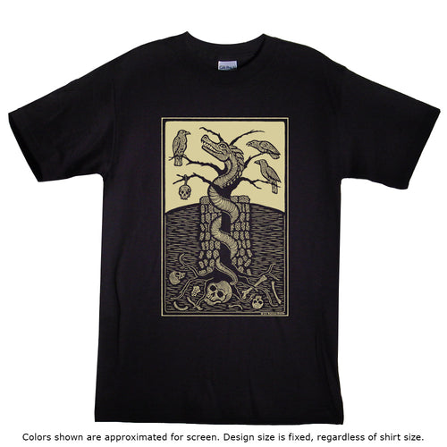 Wyrm woodcut shirt