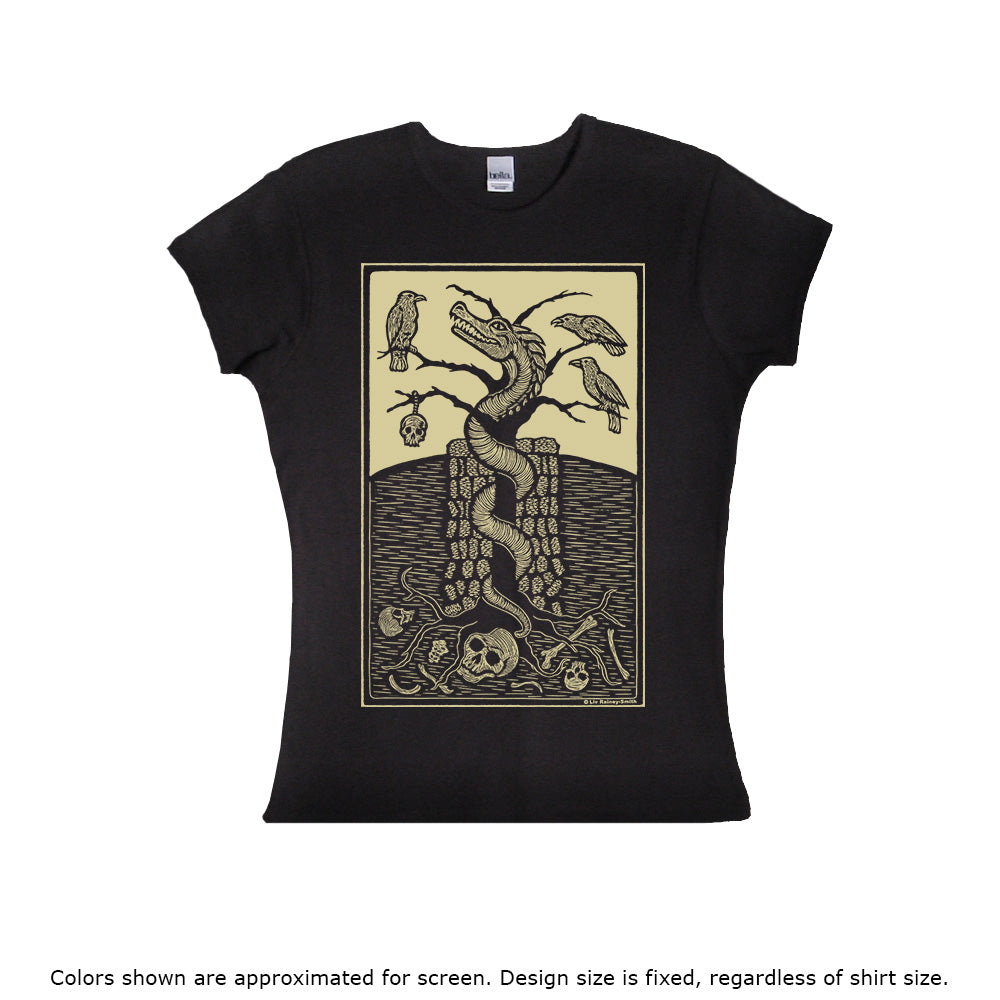 Wyrm woodcut shirt