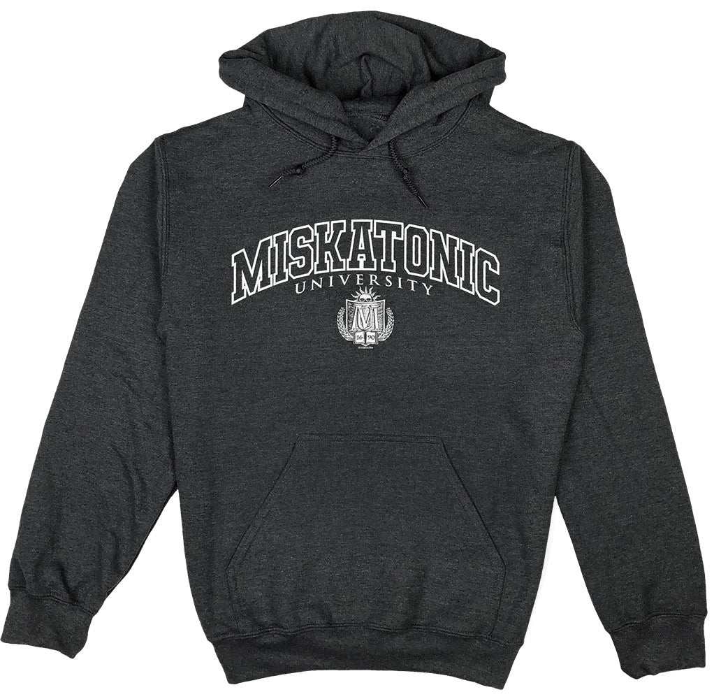 Miskatonic University Ivy League pullover Hoody (black or gray)