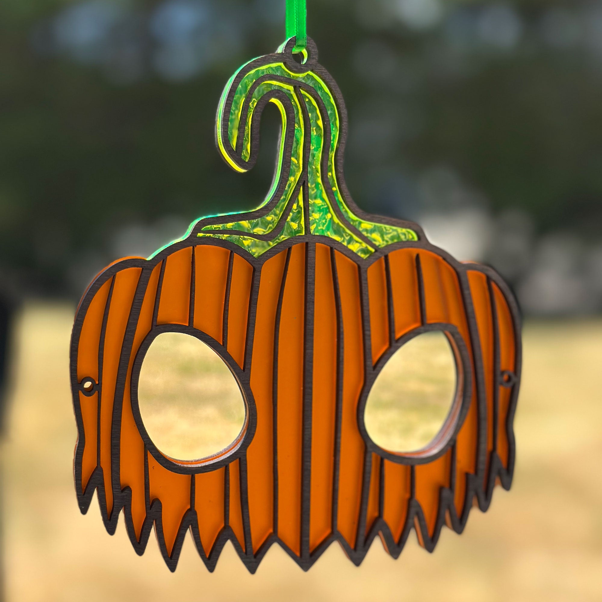 Harvest Pumpkin mask suncatcher