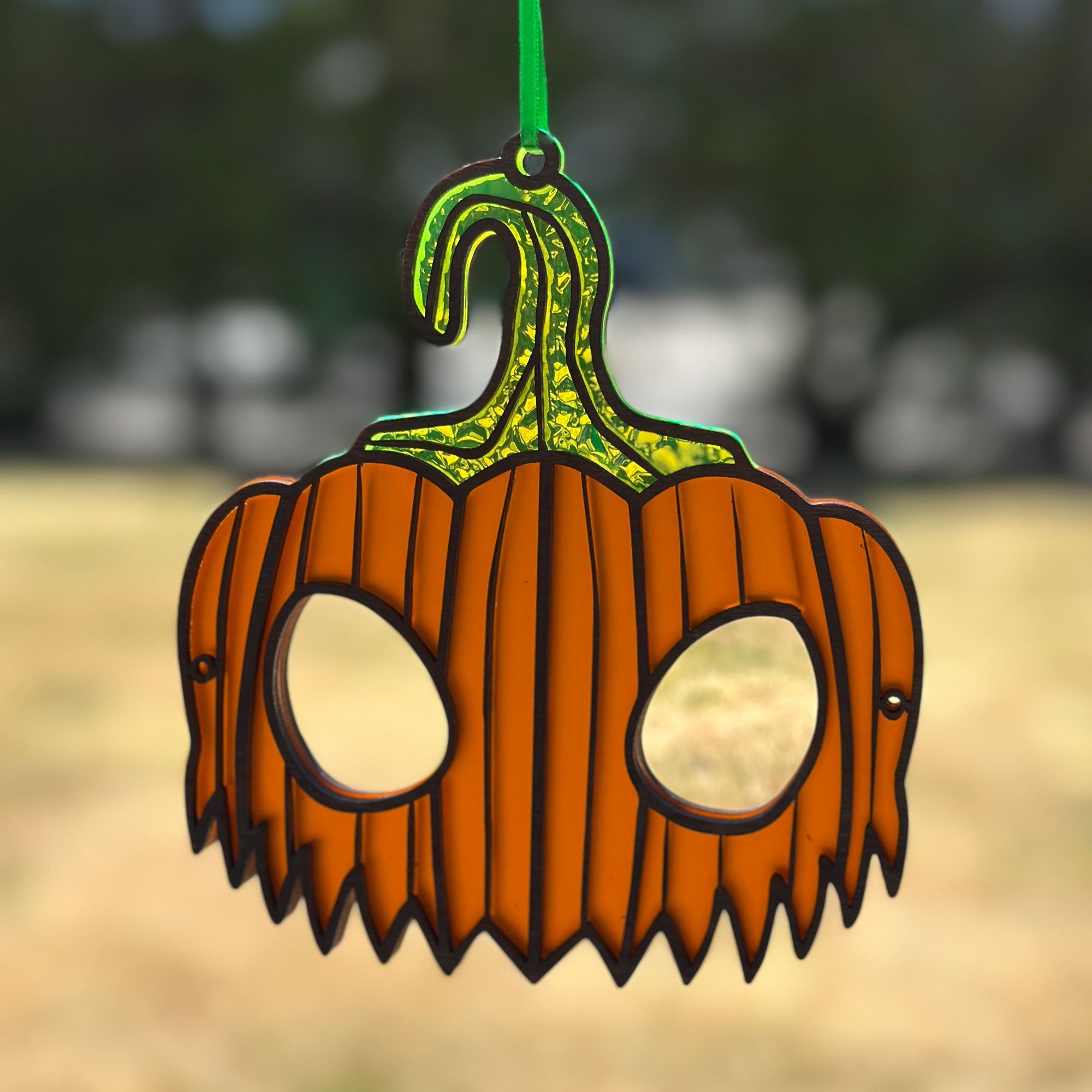Harvest Pumpkin mask suncatcher