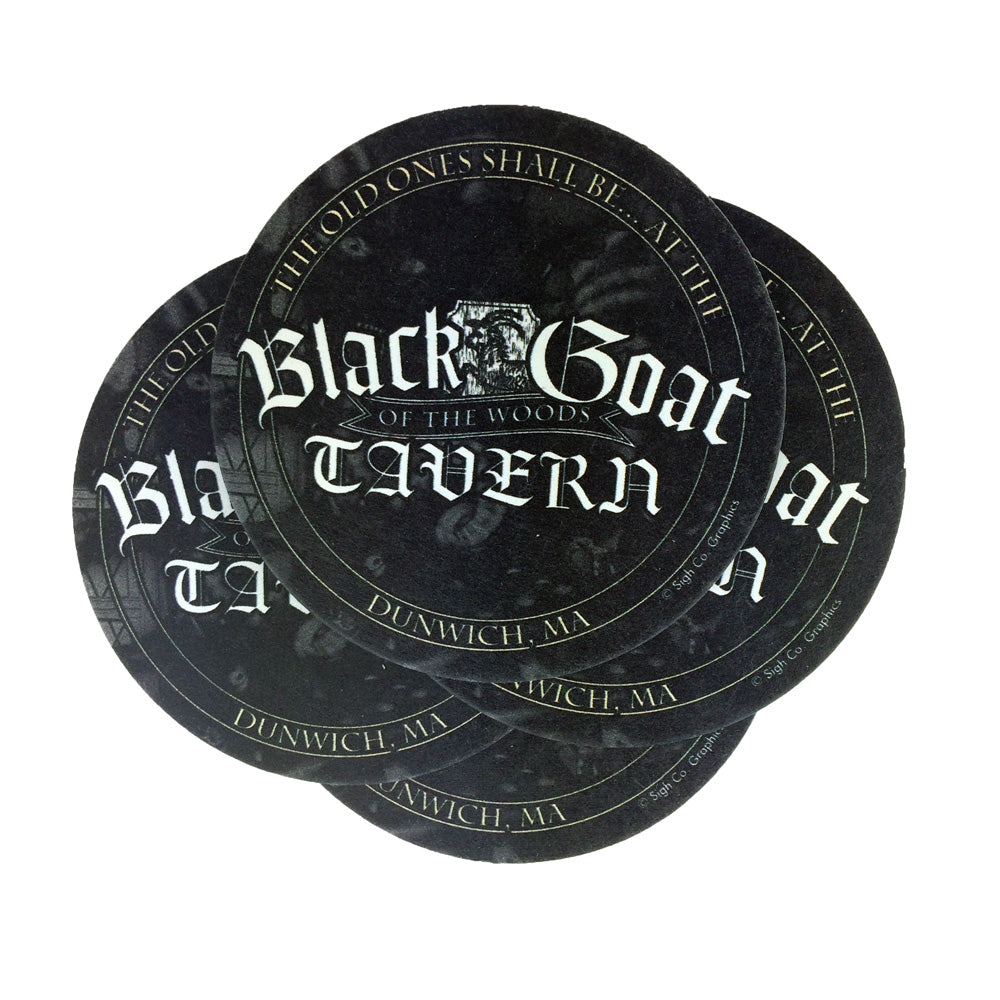 Black Goat of the Woods Tavern Coasters