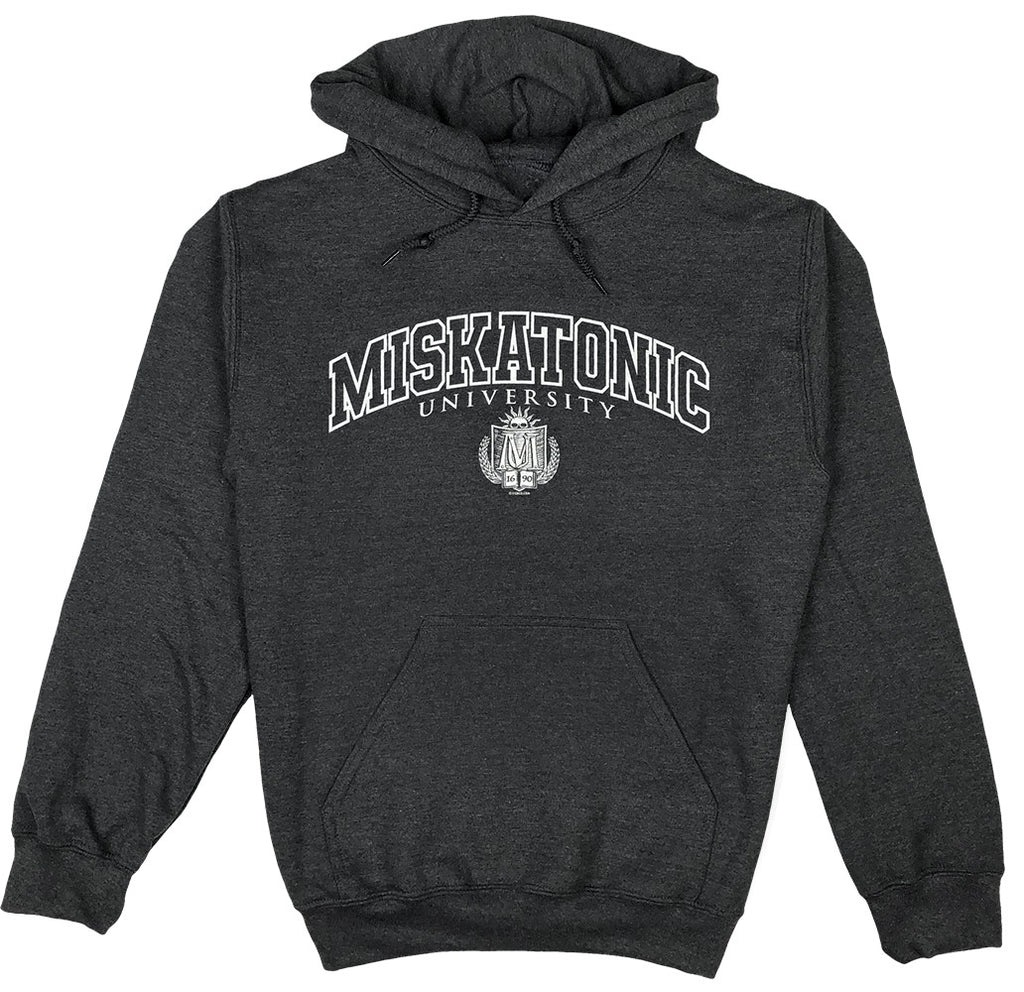 Miskatonic University Ivy League pullover Hoody (black or gray)