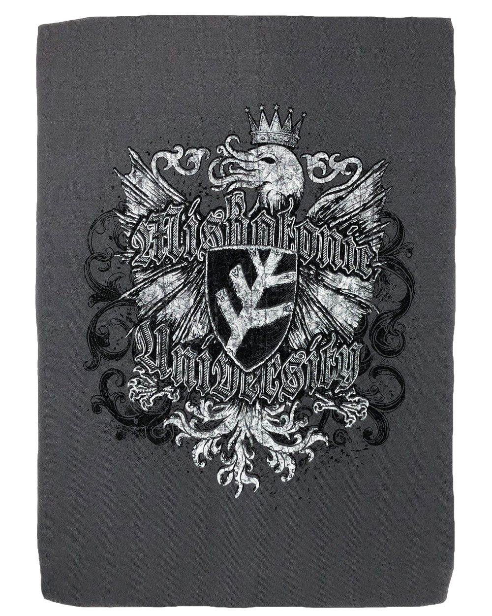Miskatonic Shield zip up hoody (GRAY)