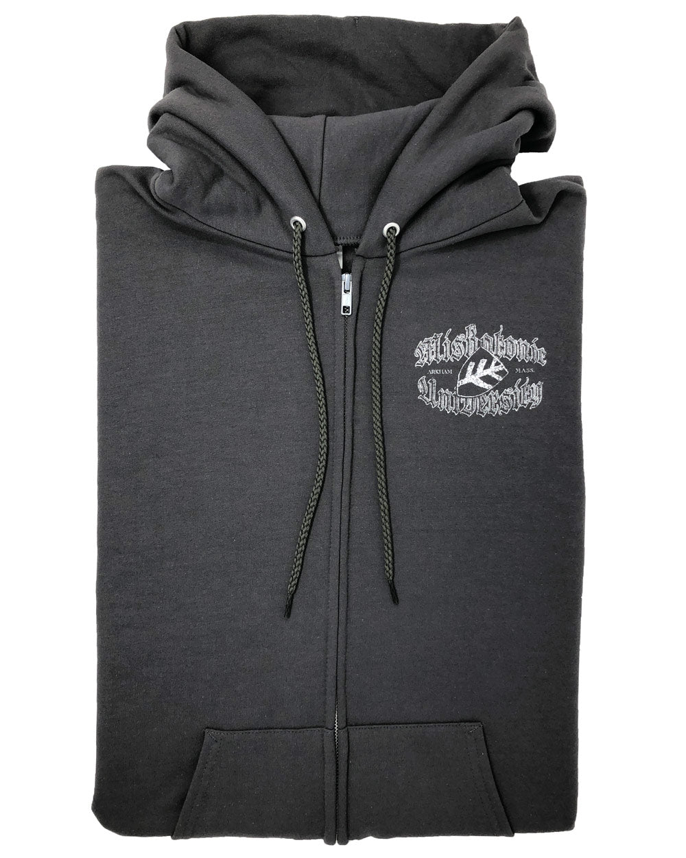 Miskatonic Shield zip up hoody (GRAY)