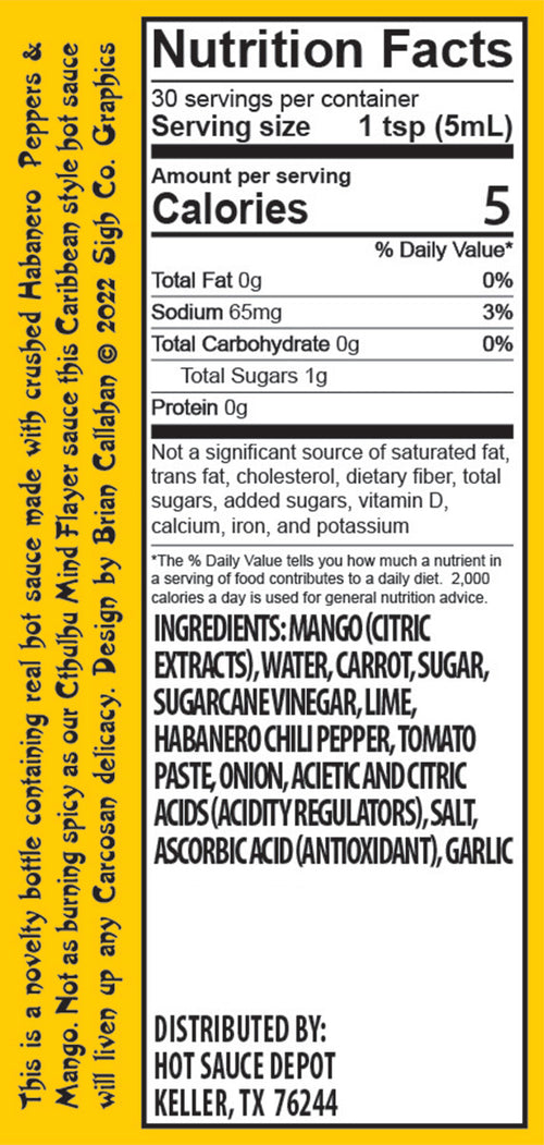 The King in Yellow - Hastur Habanero Pepper Sauce (5 oz bottle)