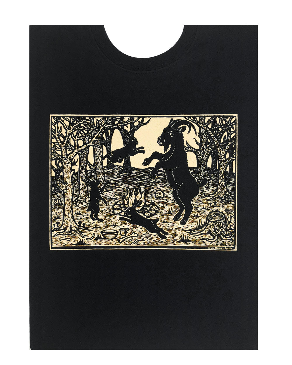 Woodland Rites woodcut T-shirt