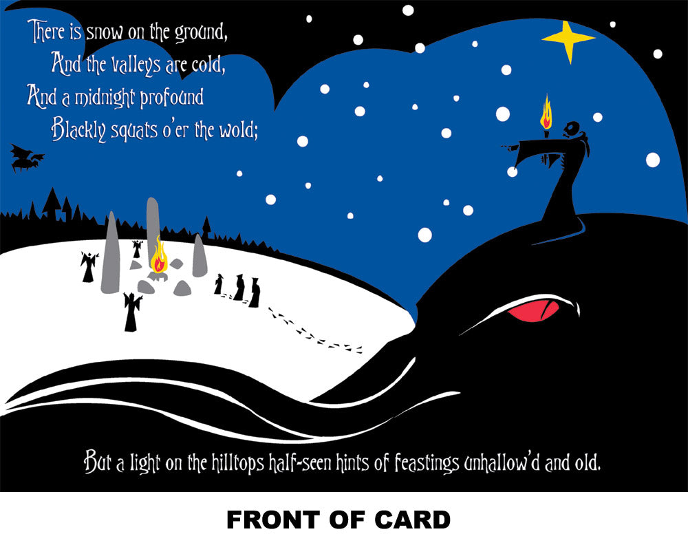 Lovecraft Yule Horror holiday cards (set of 10)