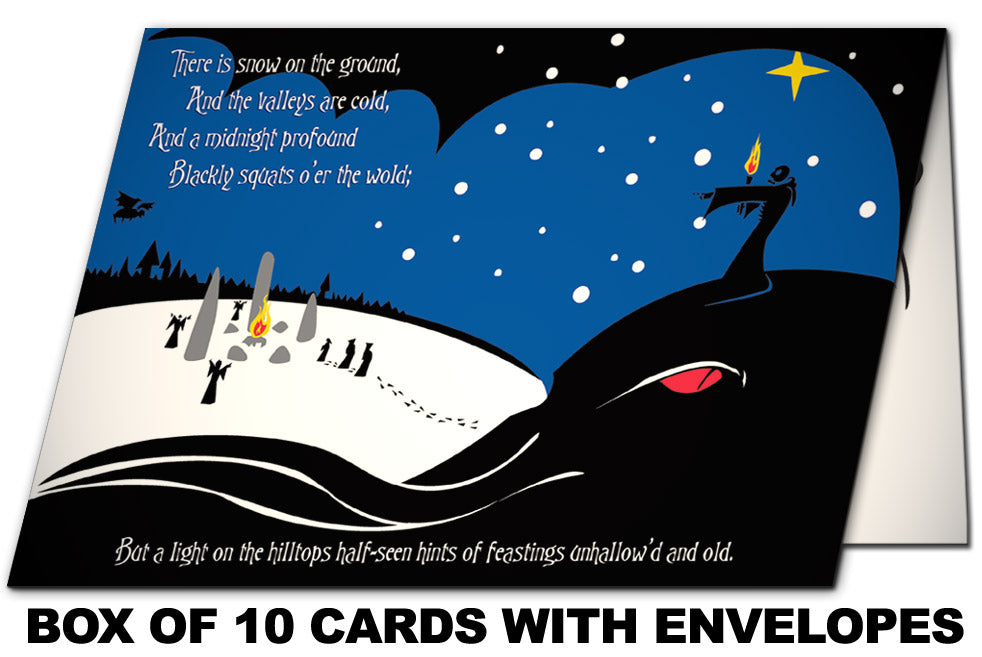 Lovecraft Yule Horror holiday cards (set of 10)