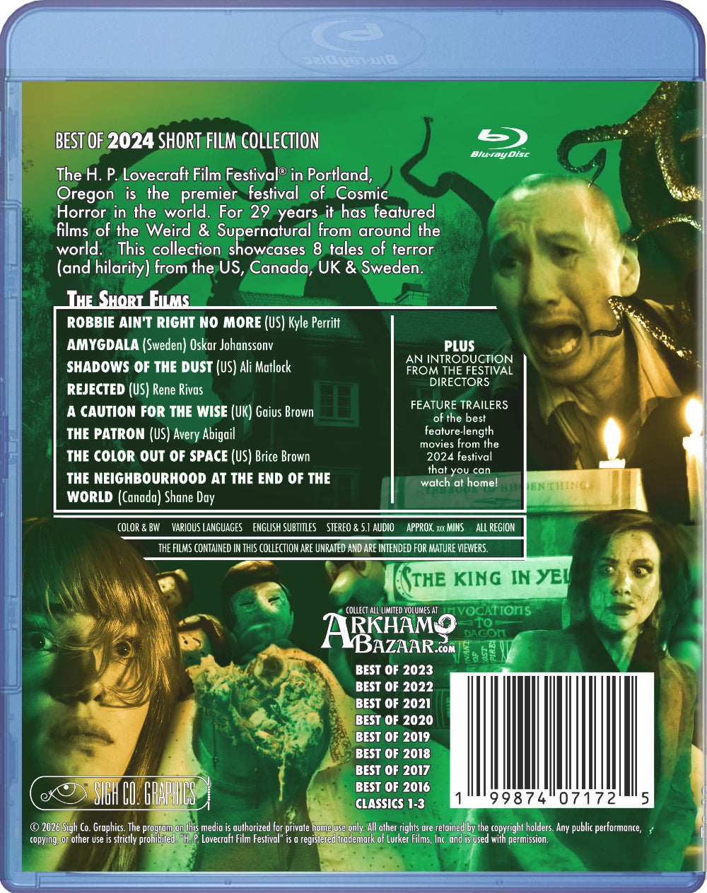H. P. Lovecraft Film Festival Best of 2024 Bluray