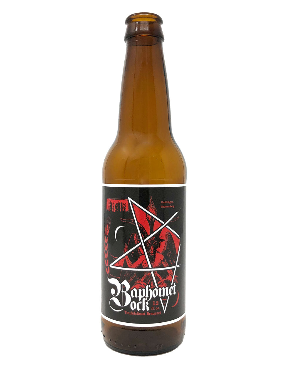 Baphomet Bock reusable vinyl beer label
