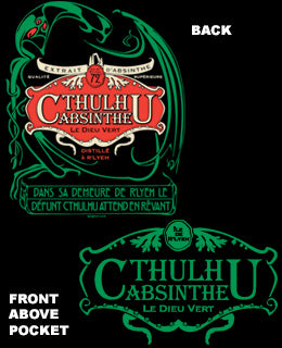 Cthulhu Absinthe workshirt