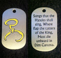 Yellow Sign Dog Tag