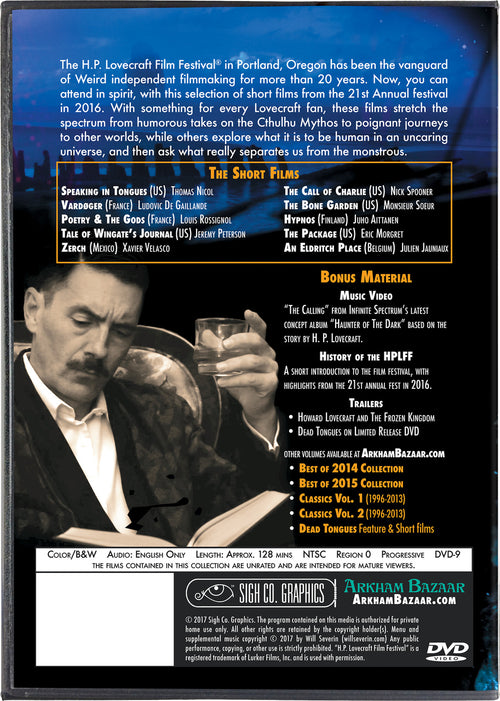 H. P. Lovecraft Film Festival Best of 2016 Collection DVD