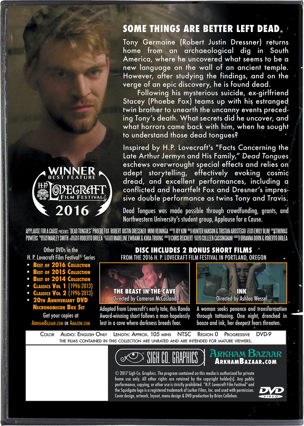 Dead Tongues - an H. P. Lovecraft Film Festival Feature Presentation