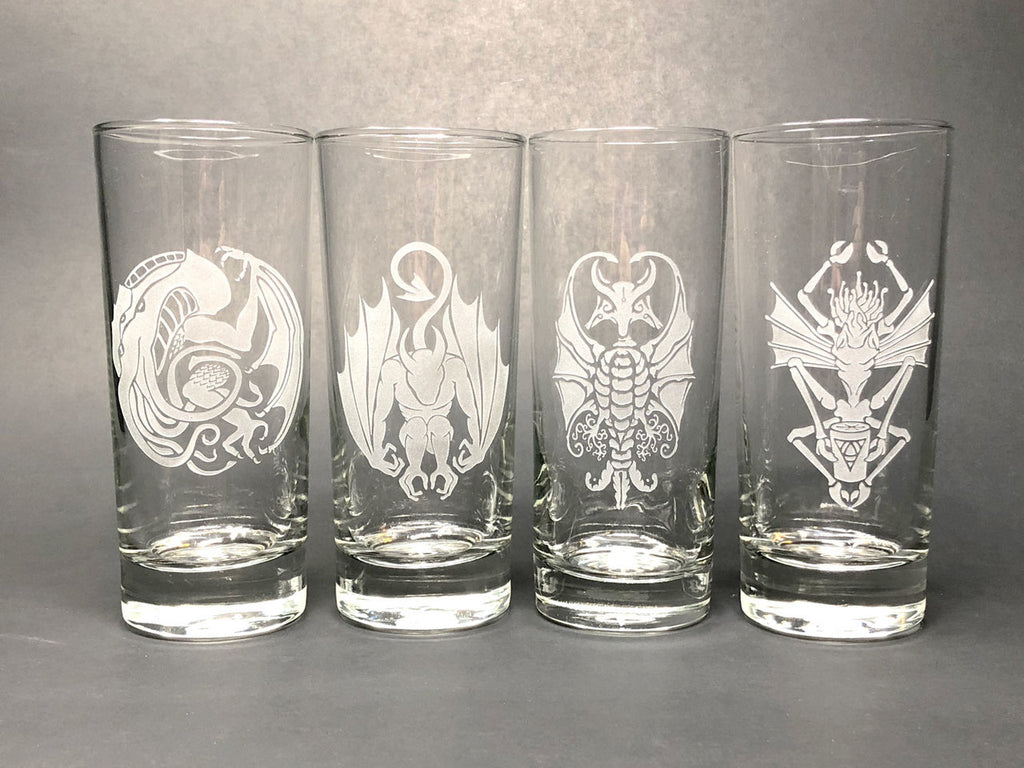 Cthulhu Mythos Creatures Whiskey glass set (signature series)