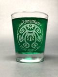 H. P. Lovecraft Film Festival Logo Rocks Glass