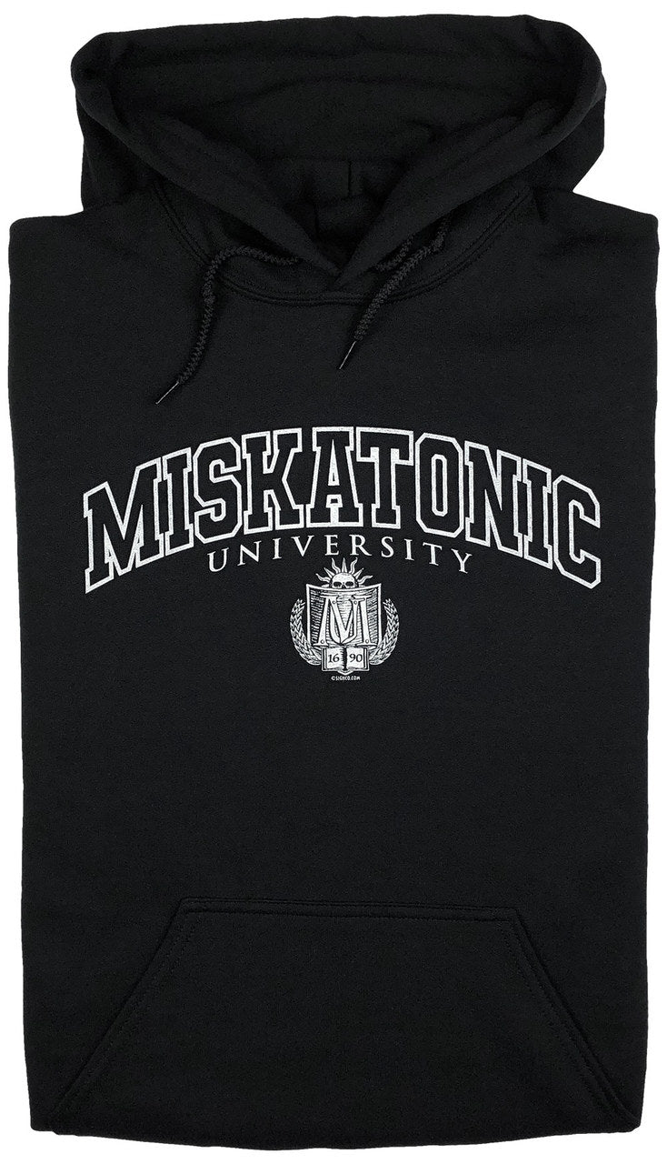 Miskatonic University Ivy League pullover Hoody (black or gray)