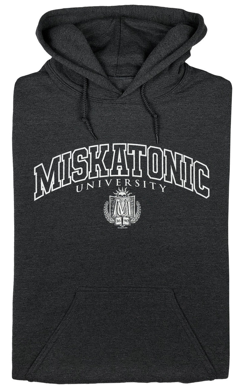 Miskatonic University Ivy League pullover Hoody (black or gray)