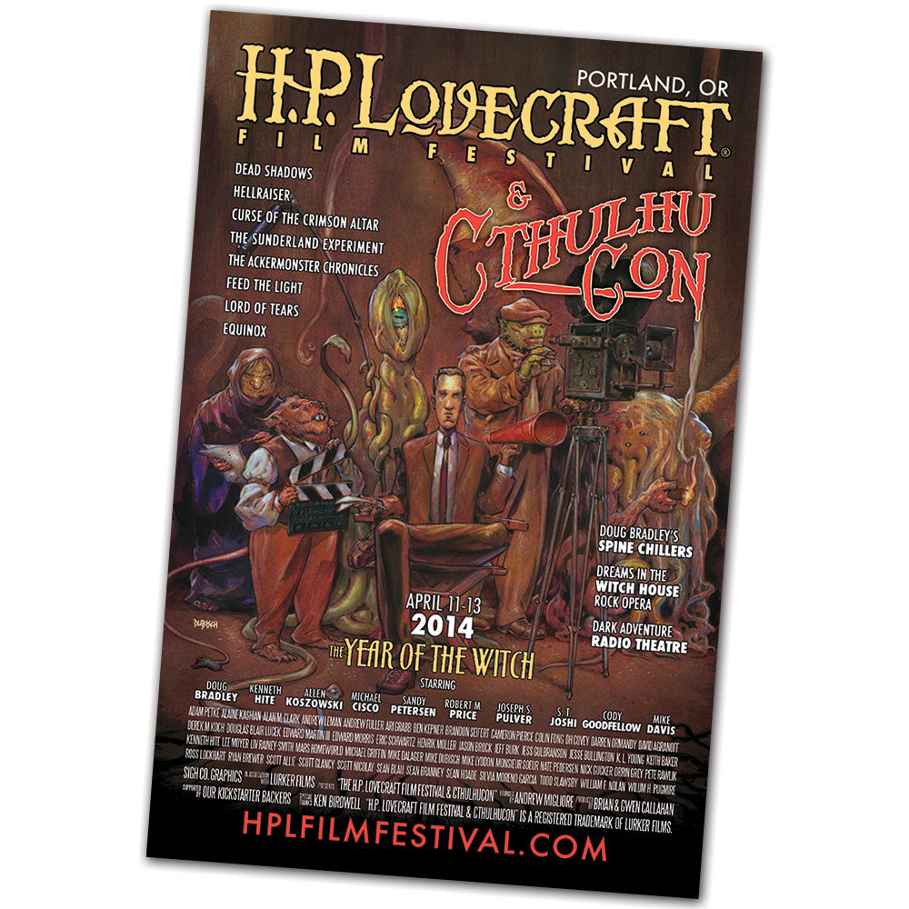 2014 H.P. Lovecraft Film Festival & CthulhuCon Festival Poster