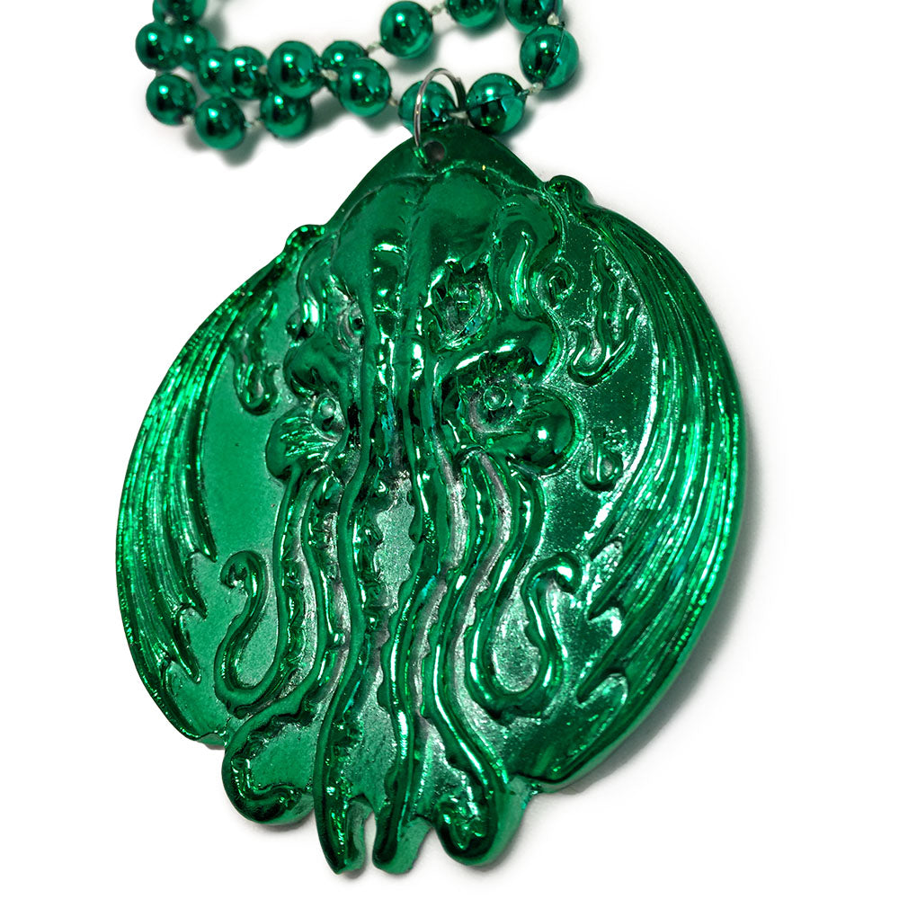 Cthulhu Mardi Gras Bead Medallion
