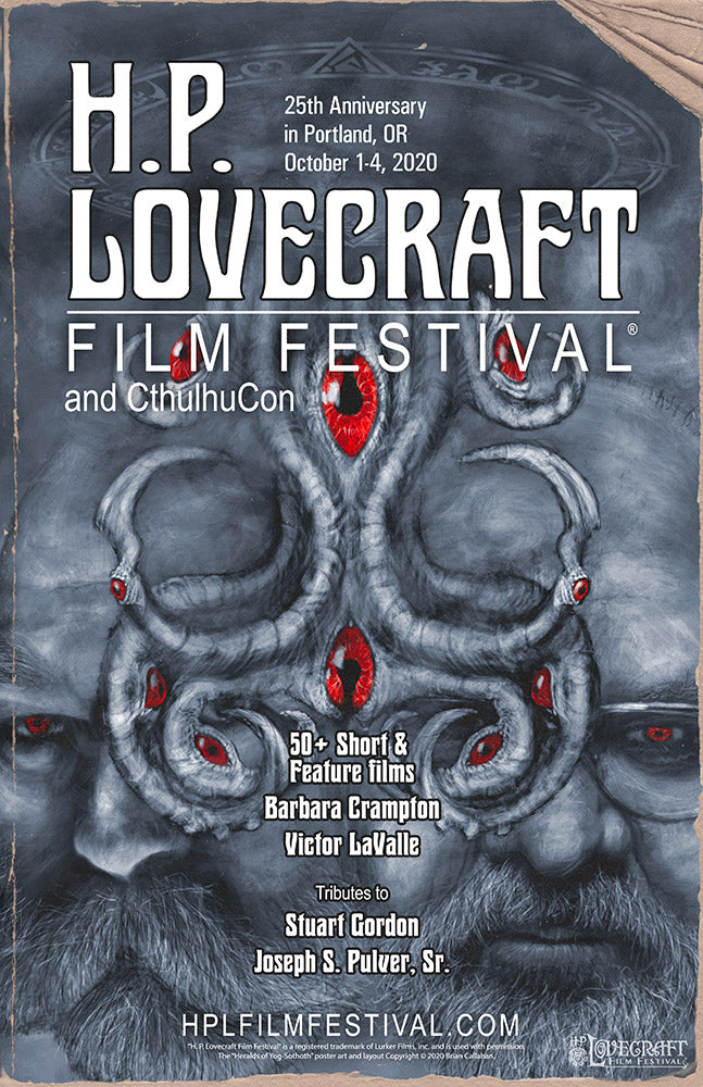 Official 2020 H. P. Lovecraft Film Festival Poster (limited edition)