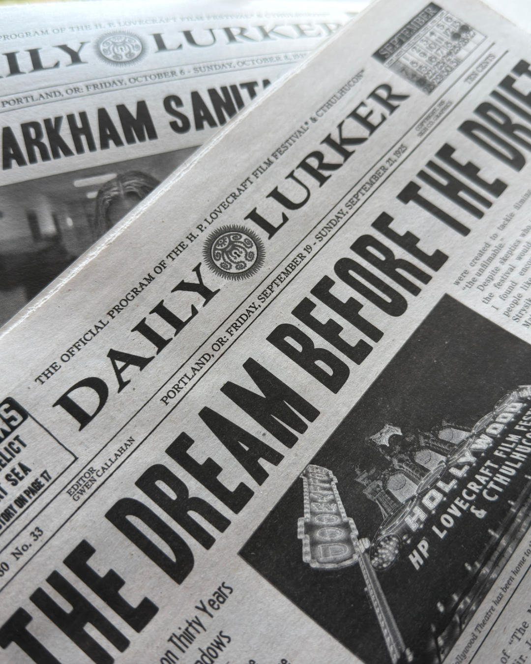 HPLFF2026 Daily Lurker newspaper (bundle only)