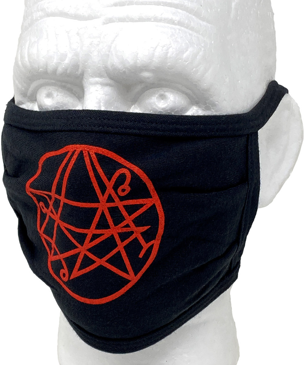 Necronomicon Sigil 3-ply reusable cotton face mask
