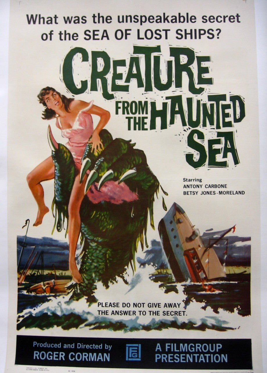 Creature From the Haunted Sea (canvas backed movie poster)