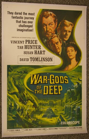 War Gods of the Deep (canvas backed movie poster)