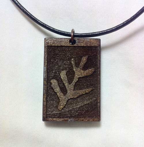 Elder Sign Wood Pendant