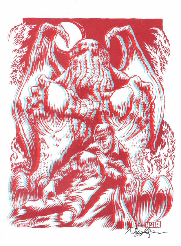 Cthulhu in 3D art print