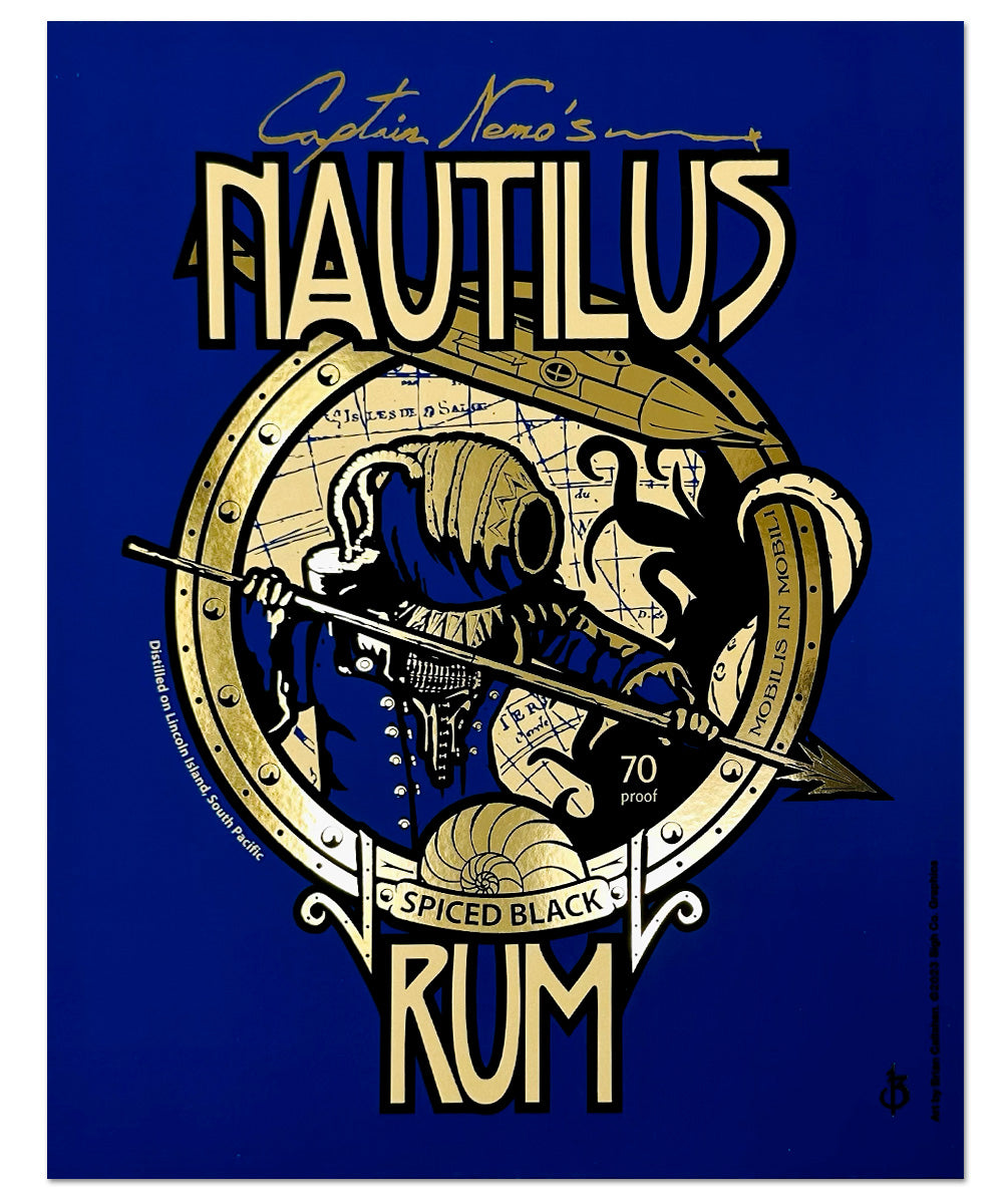 Nautilus Rum 8x10" Foil Print