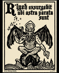 R'lyeh Rising - Cthulhu woodcut Work shirt