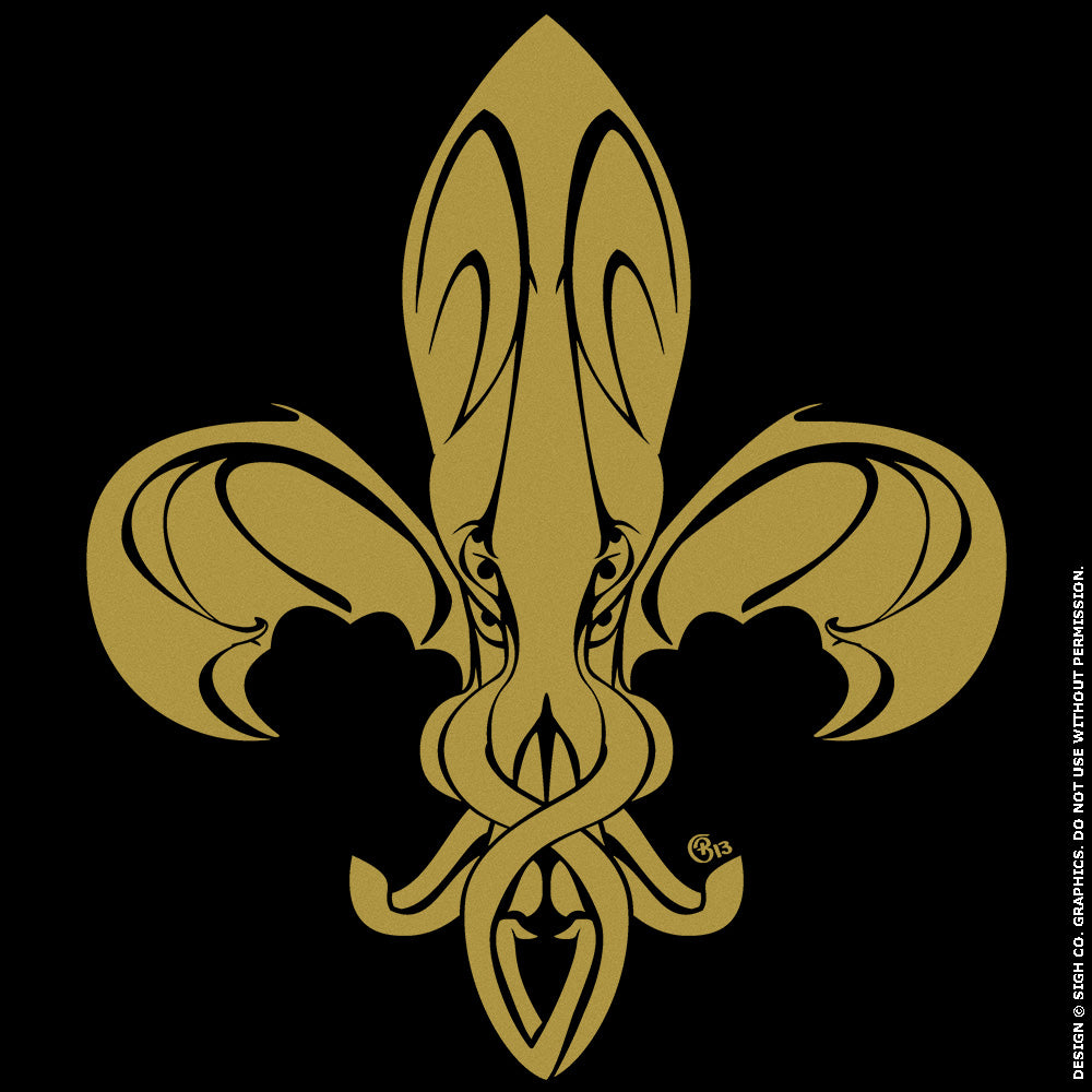 Saint Cthulhu Fleur-de-lis