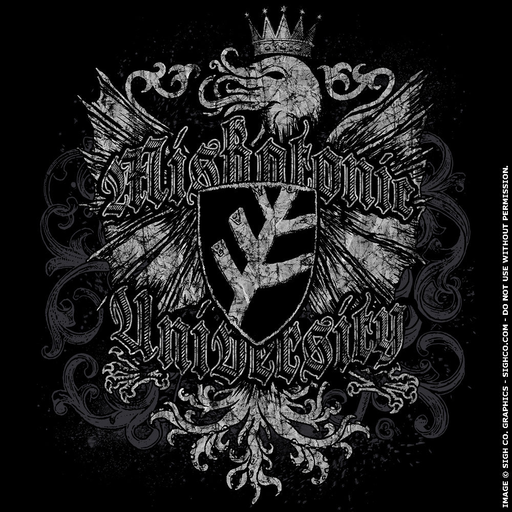 Miskatonic University Heraldic Shield shirt
