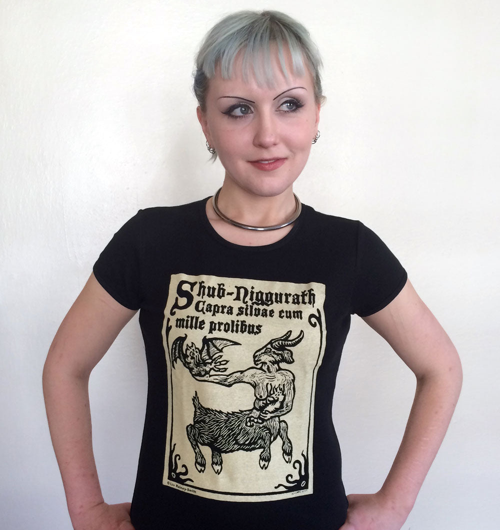Shub-Niggurath woodcut shirt