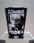 Zombie Vodka black shot glass