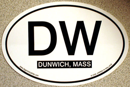 Dunwich Euro Oval Decal (STICKER)