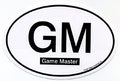 Game Master Euro Oval car decal