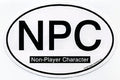 NPC non-player character Euro Oval car decal