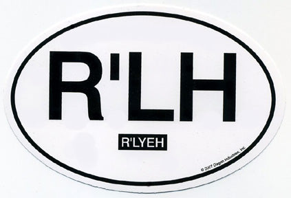 R'lyeh Euro Oval car decal (STICKER)