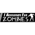 I Accelerate for Zombies (sticker)