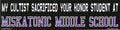 My Cultist Sacrificed Your Honor Student At Miskatonic University (STICKER)